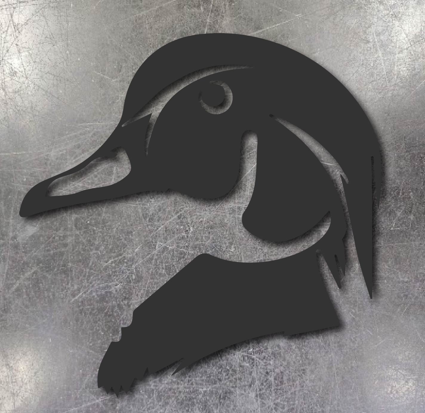Duck Head Metal Wall Art