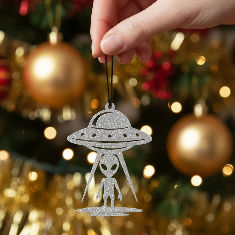 Alien Landing Ornament