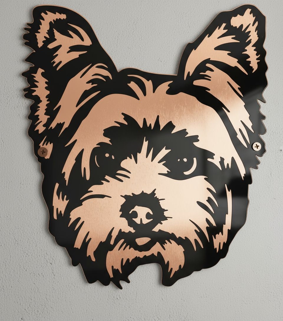 Avon Terrier Metal Art