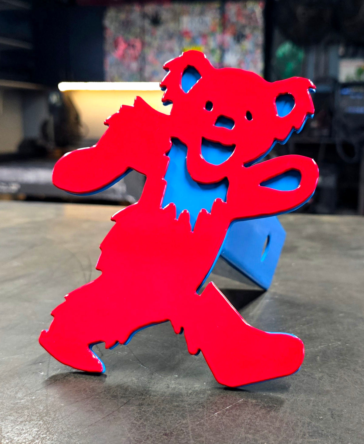 Dancing Bear Metal Hitch Cover