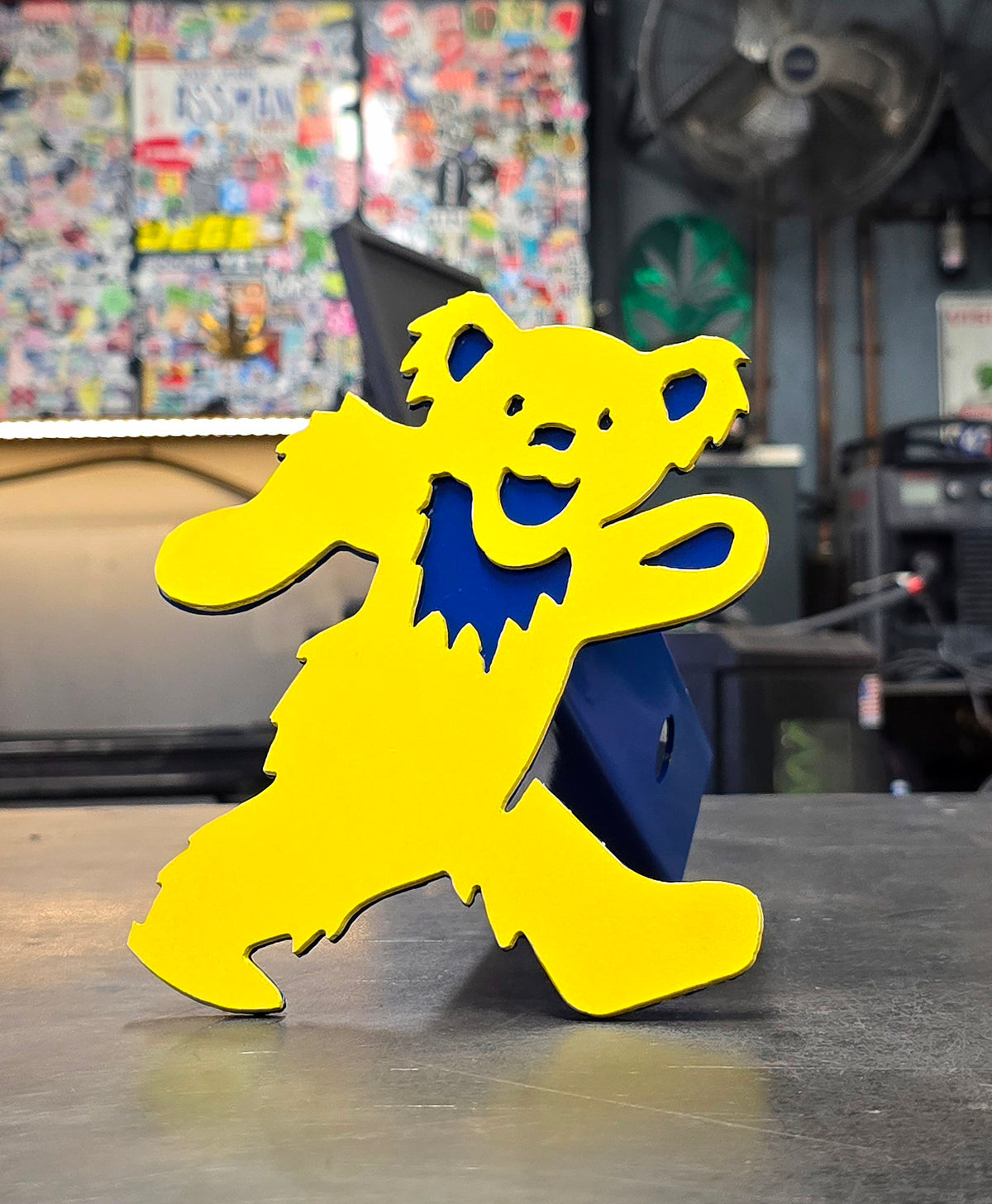 Dancing Bear Metal Hitch Cover