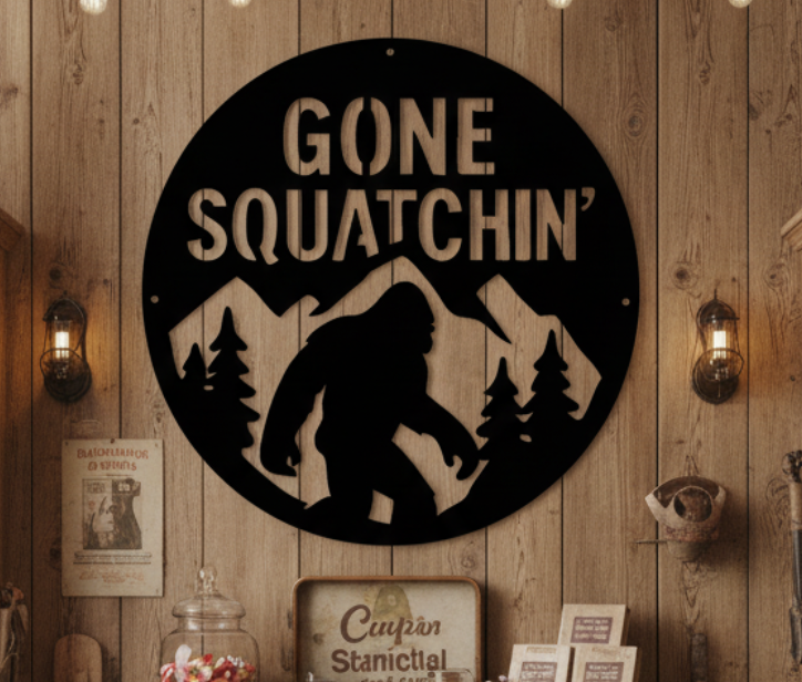 Bigfoot Metal Wall Art