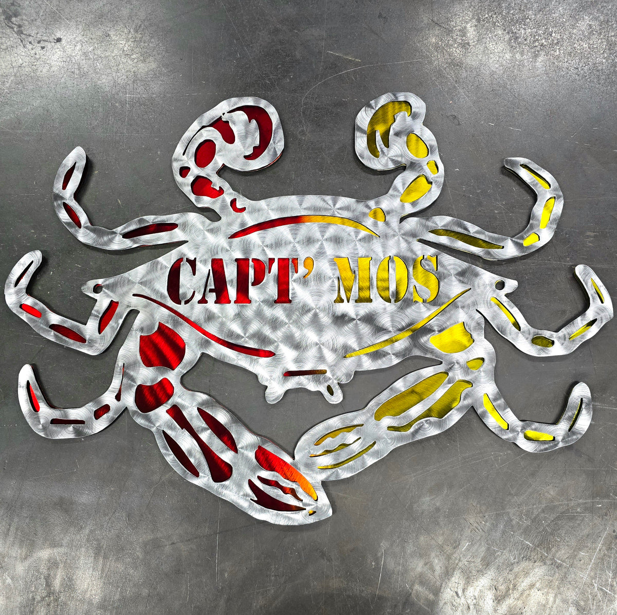 Blue Crab Personalized Metal Sign #1