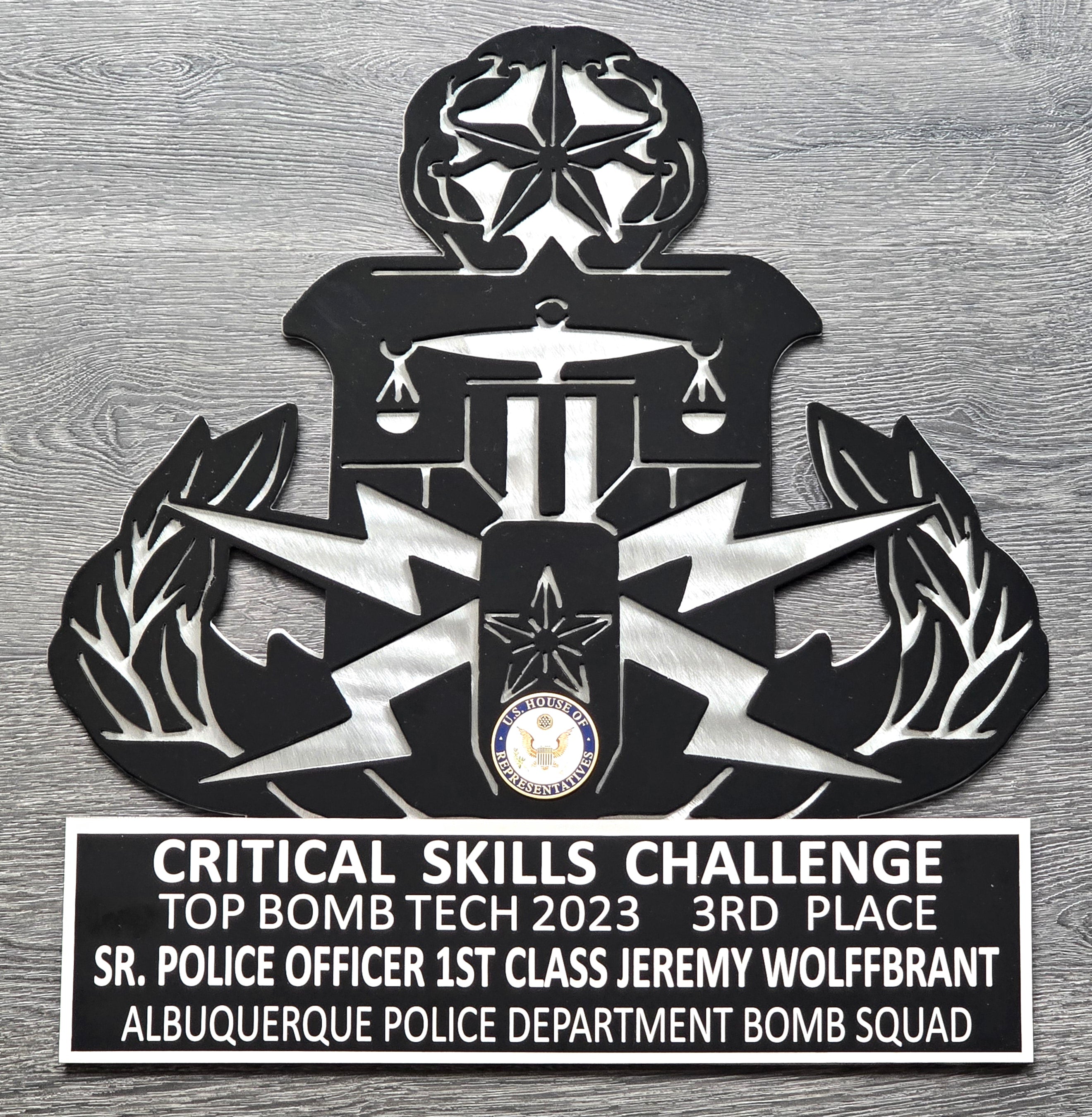 Custom Military, Police & Fire Metal Awards