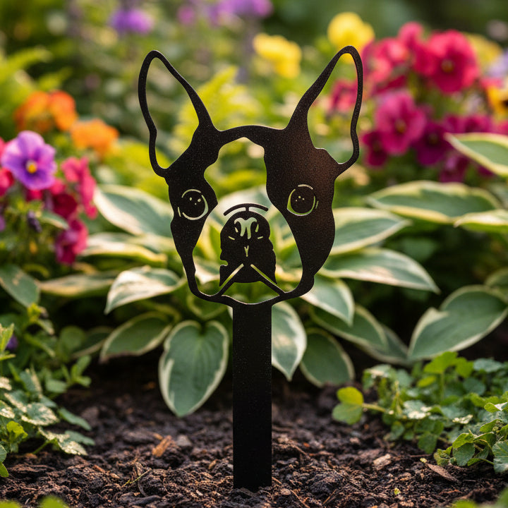 Boston Terrier Garden Stake #2