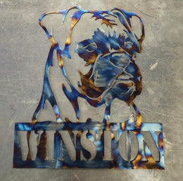 Boxer Metal Wall Art