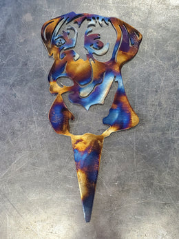 Boxer Garden Stake
