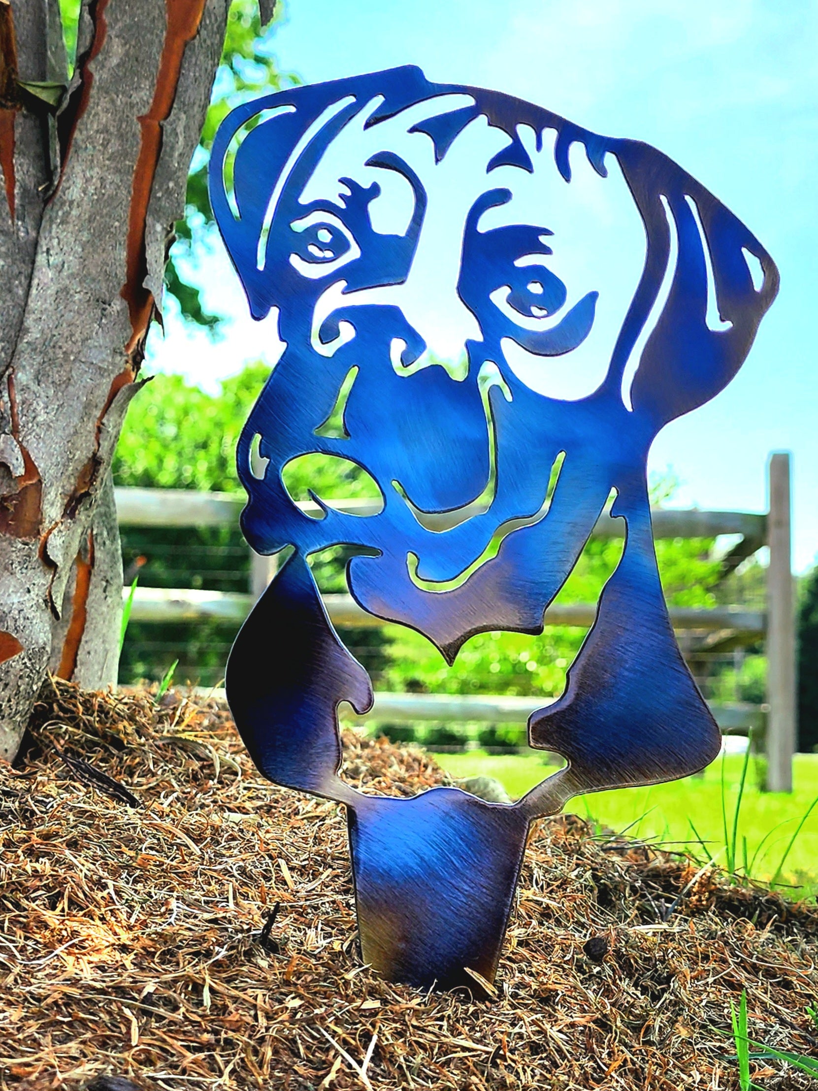 Boxer Garden Stake #1