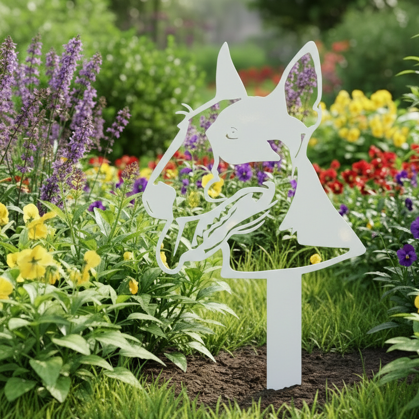 Bull Terrier Lawn & Garden Stake