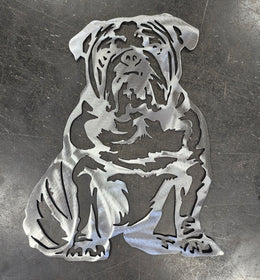 Bulldog Metal Wall Art