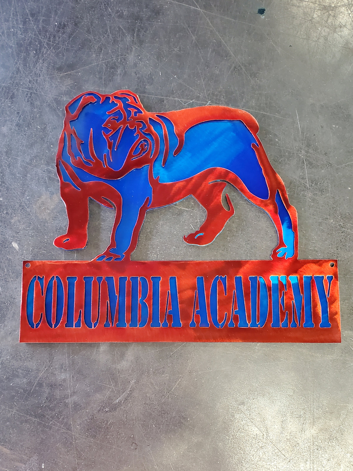 Bulldog Personalized Metal Sign #1