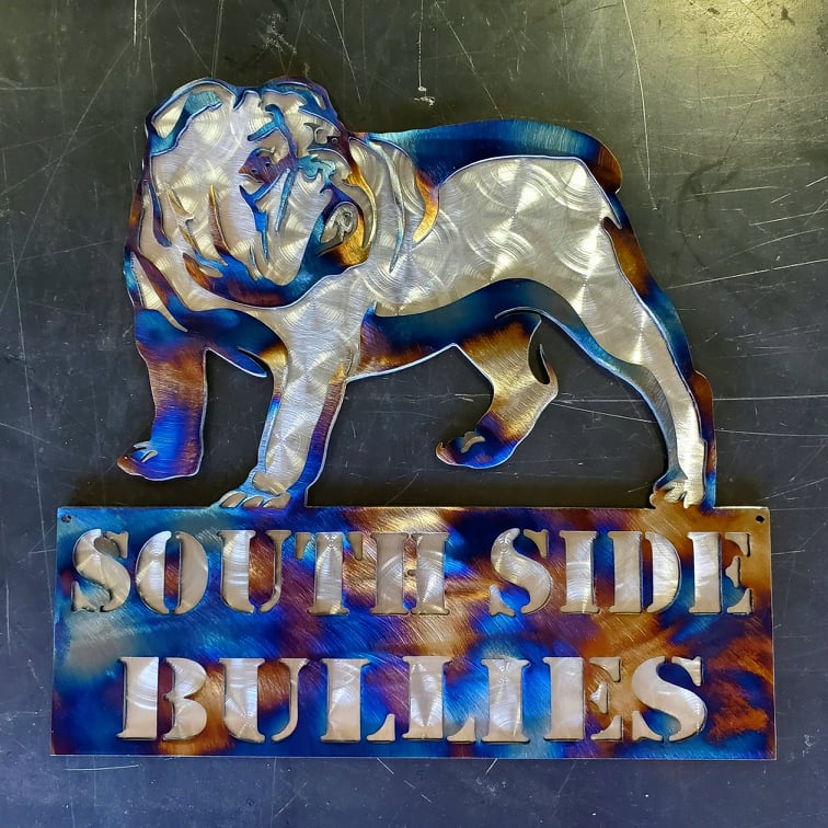 Bulldog Name & Address Sign #1