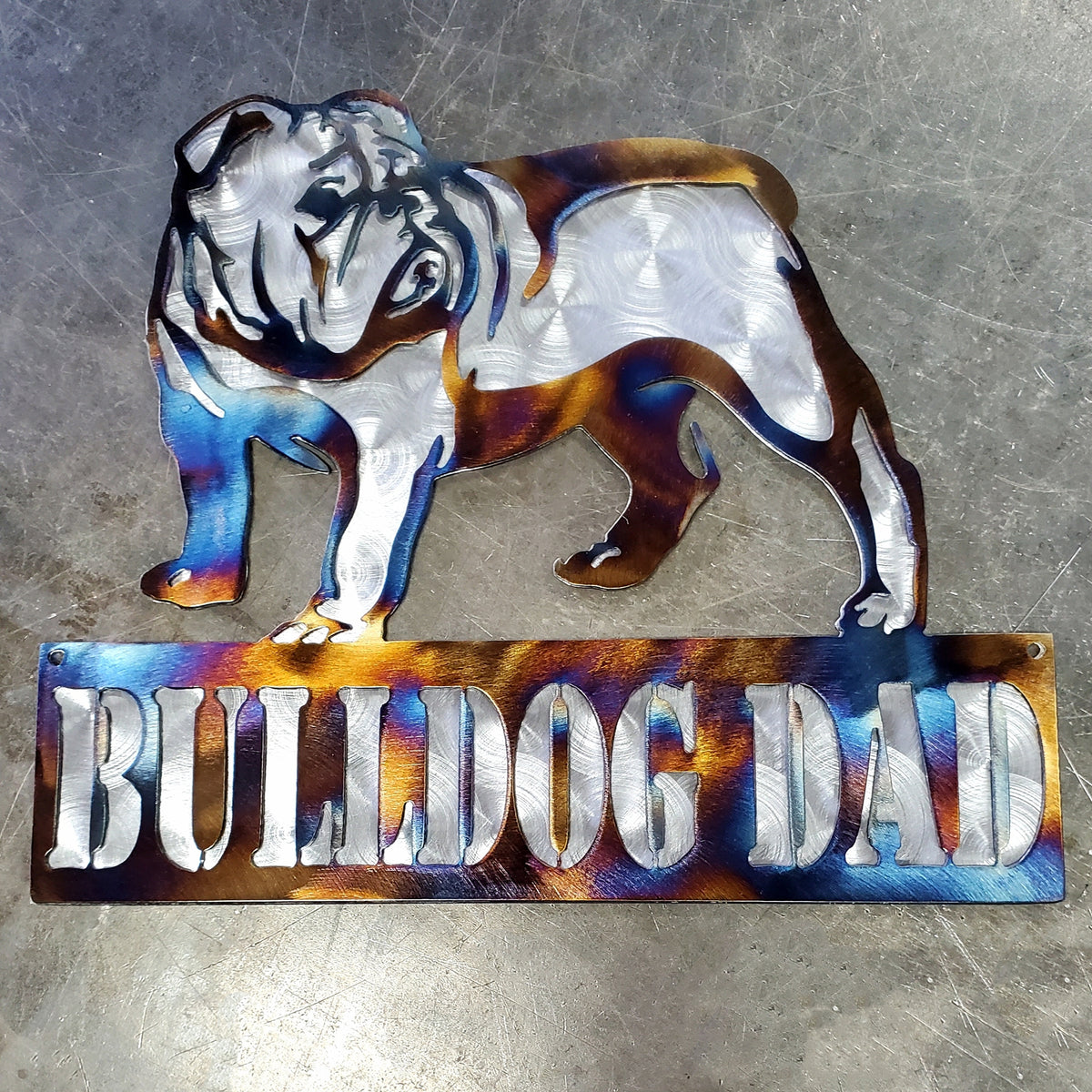 Bulldog Personalized Metal Sign #1