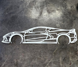 Corvette C8 Metal Wall Art