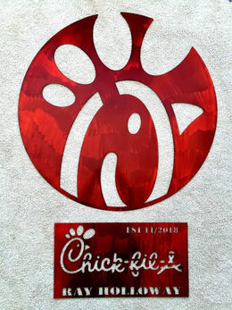 Chick-fil-A metal logo by Elite Metalworking