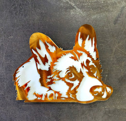 Corgi Metal Wall Art