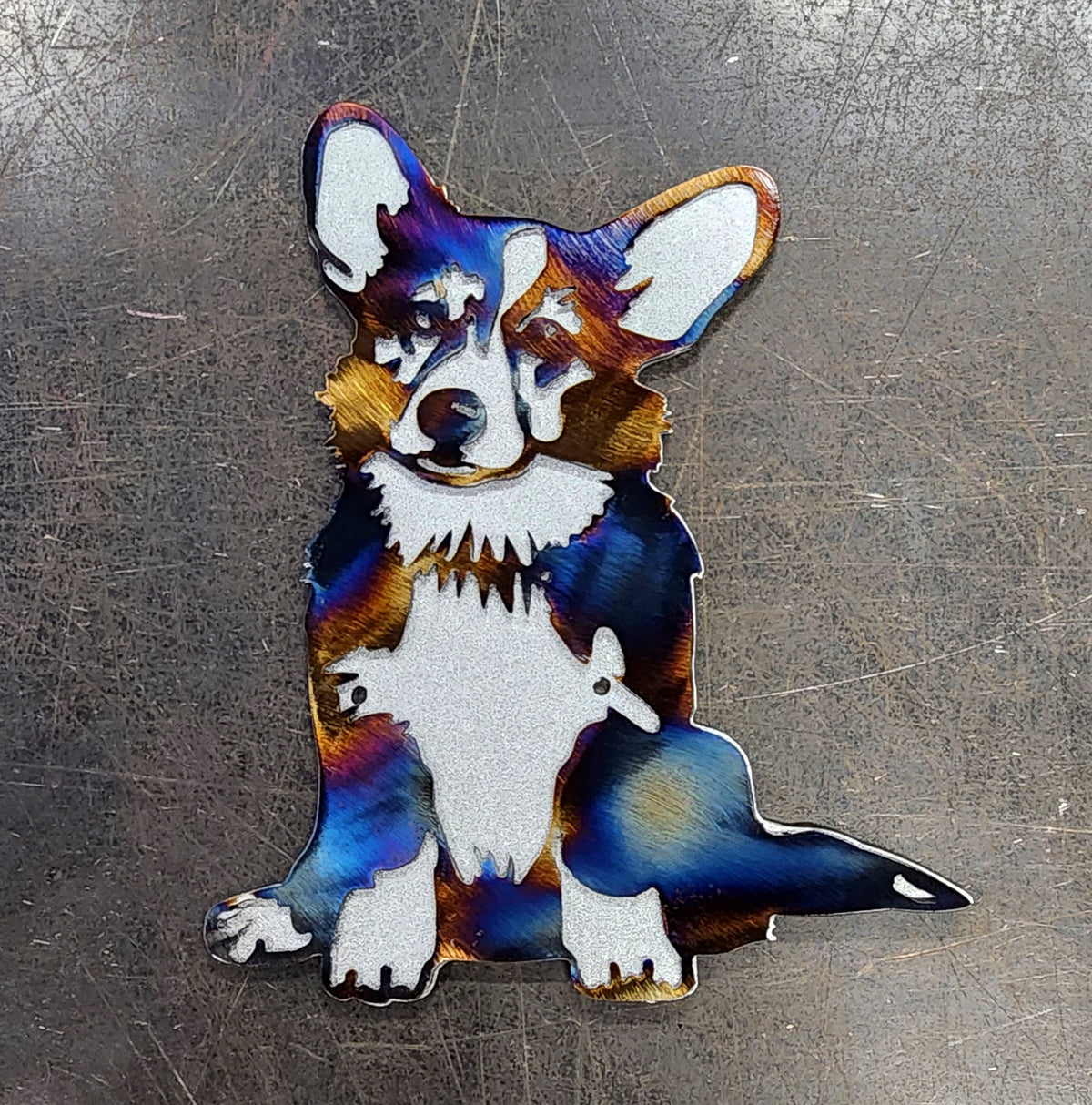 Corgi Metal Wall Art