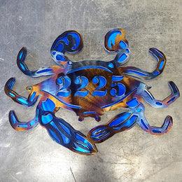 Blue Crab Personalized Metal Sign
