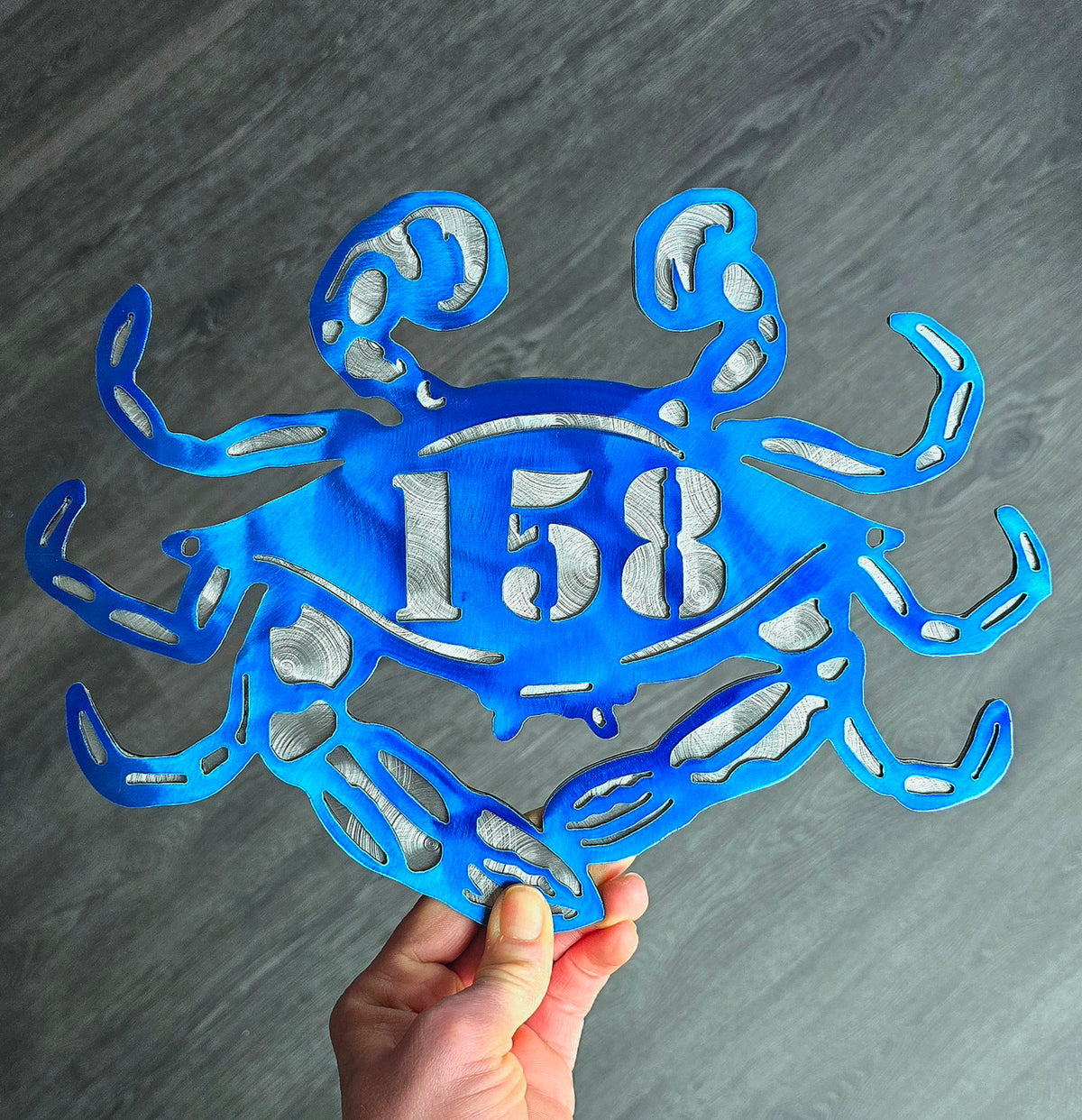 Blue Crab Personalized Metal Sign #1