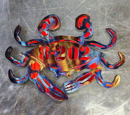 Blue Crab Personalized Metal Sign
