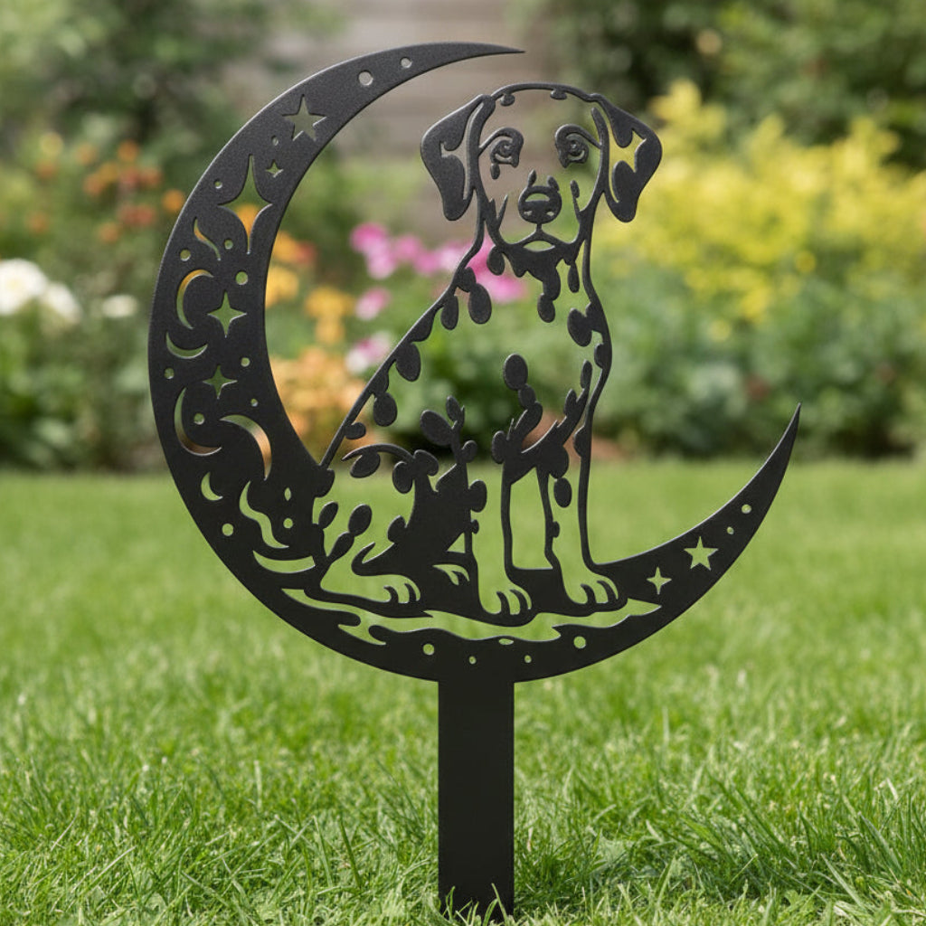 Dogs On The Moon – Dalmatian Garden Stake #2