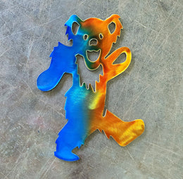 Grateful Dead Dancing Bear Metal Wall Art