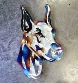 Doberman Pinscher Metal Wall Art