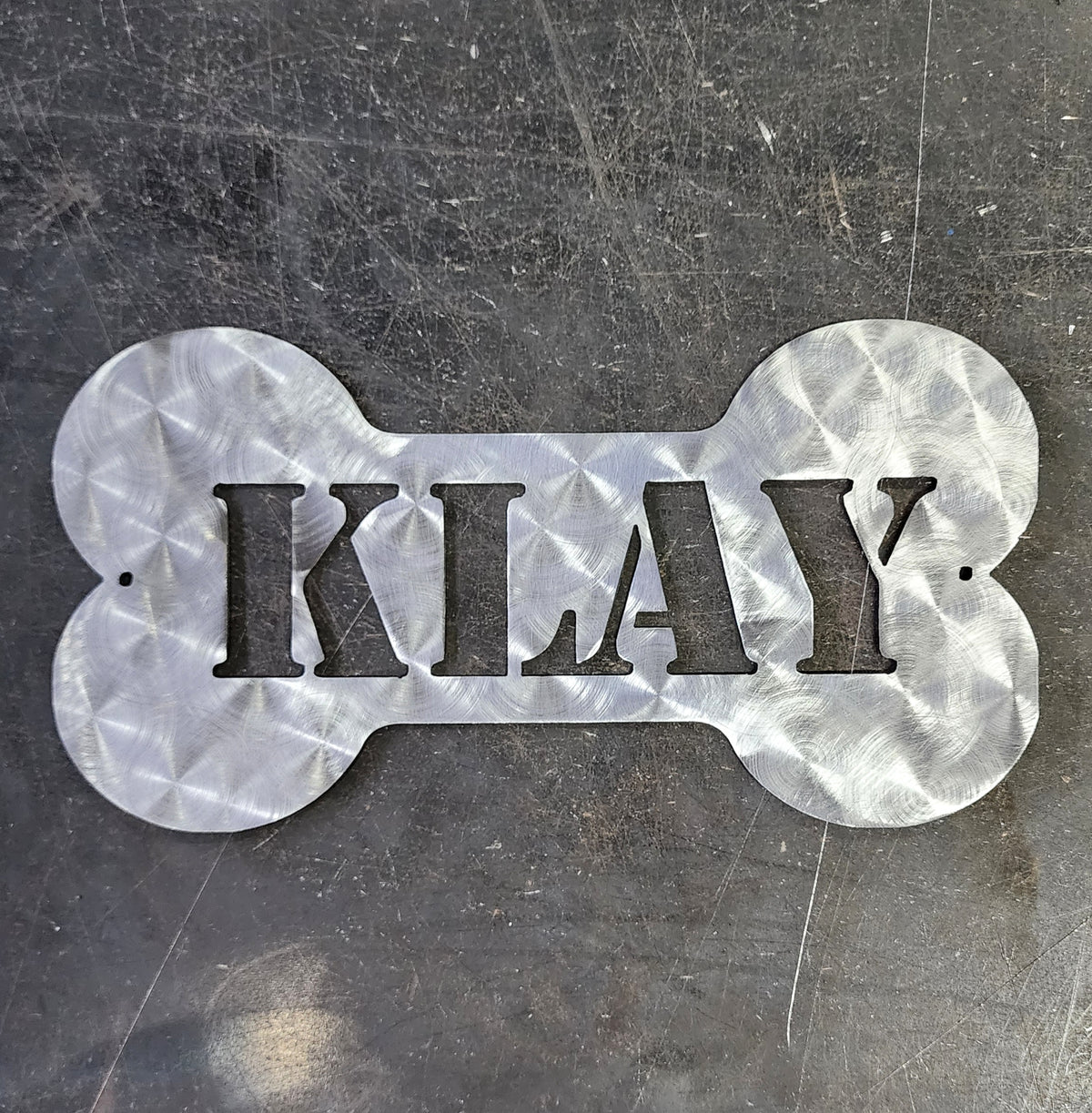 Dog Bone Personalized Metal Sign