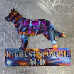 Highest Scoring ACD dog award by Elite Metalworking