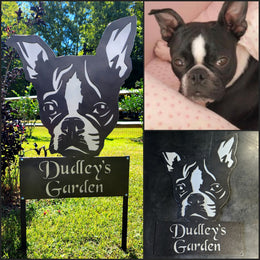 Custom dog metal art example by Elite Metalworking