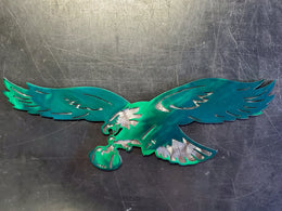 Powder coated sports team metal artwork by Elite Metalworking
