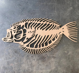 Flounder Metal Wall Art
