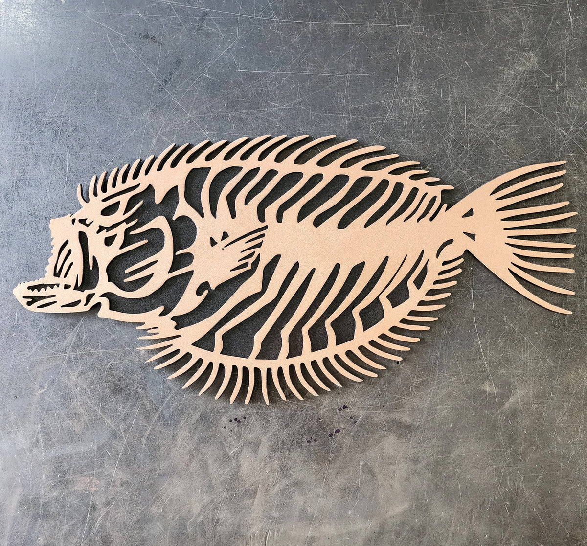 Flounder Metal Wall Art