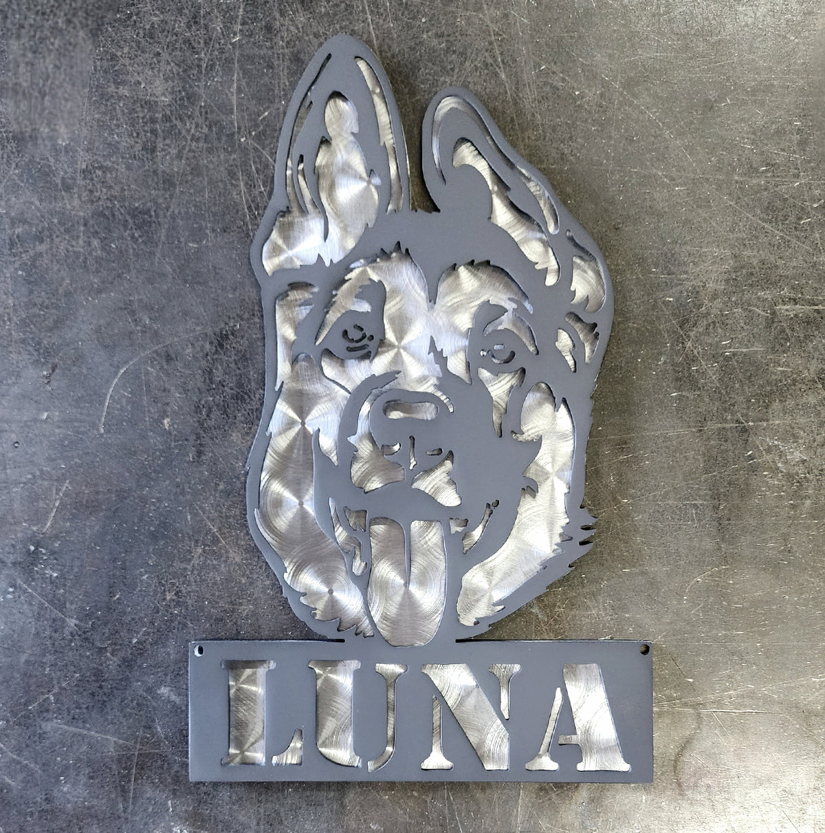 German Shepherd Metal Wall Art