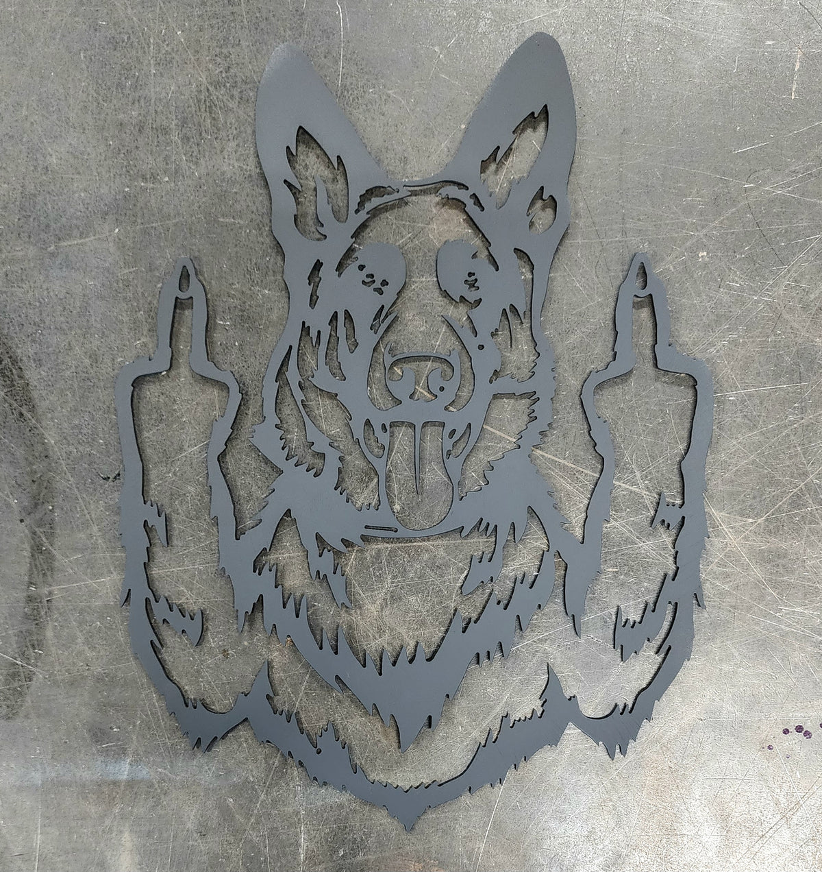 German Shepherd Metal Wall Art #3