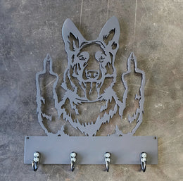 German Shepherd Key & Leash Hanger
