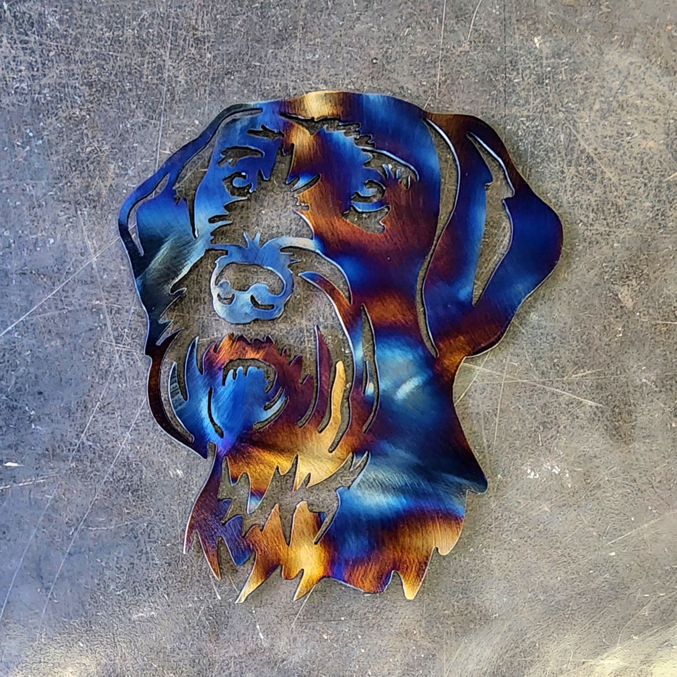 German Wirehaired Pointer #2 Metal Art