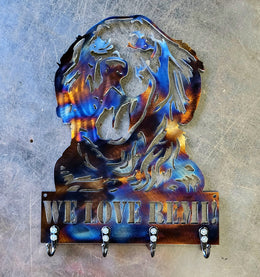 Golden Retriever Key & Leash Hanger