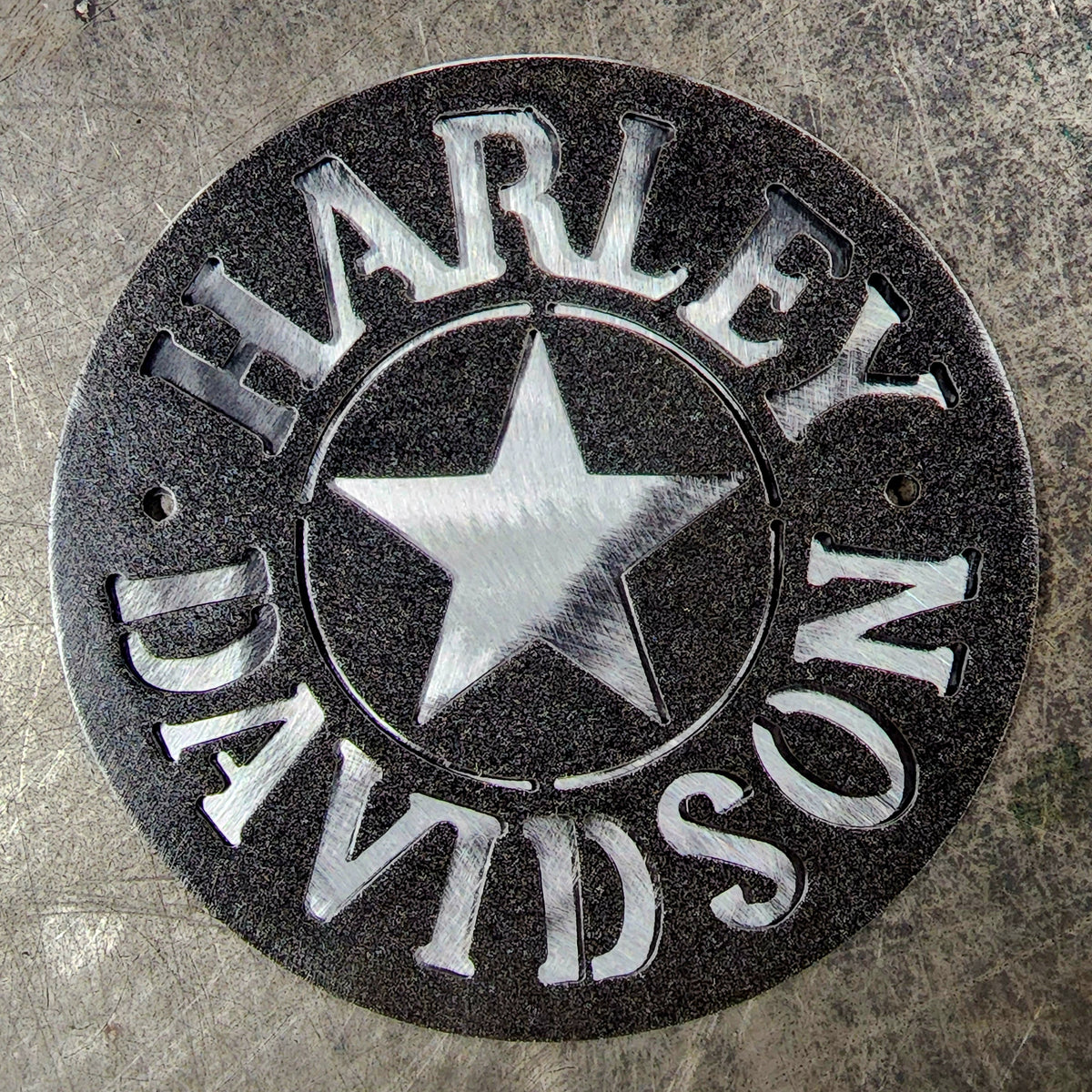 Harley-Davidson round logo by Elite Metalworking