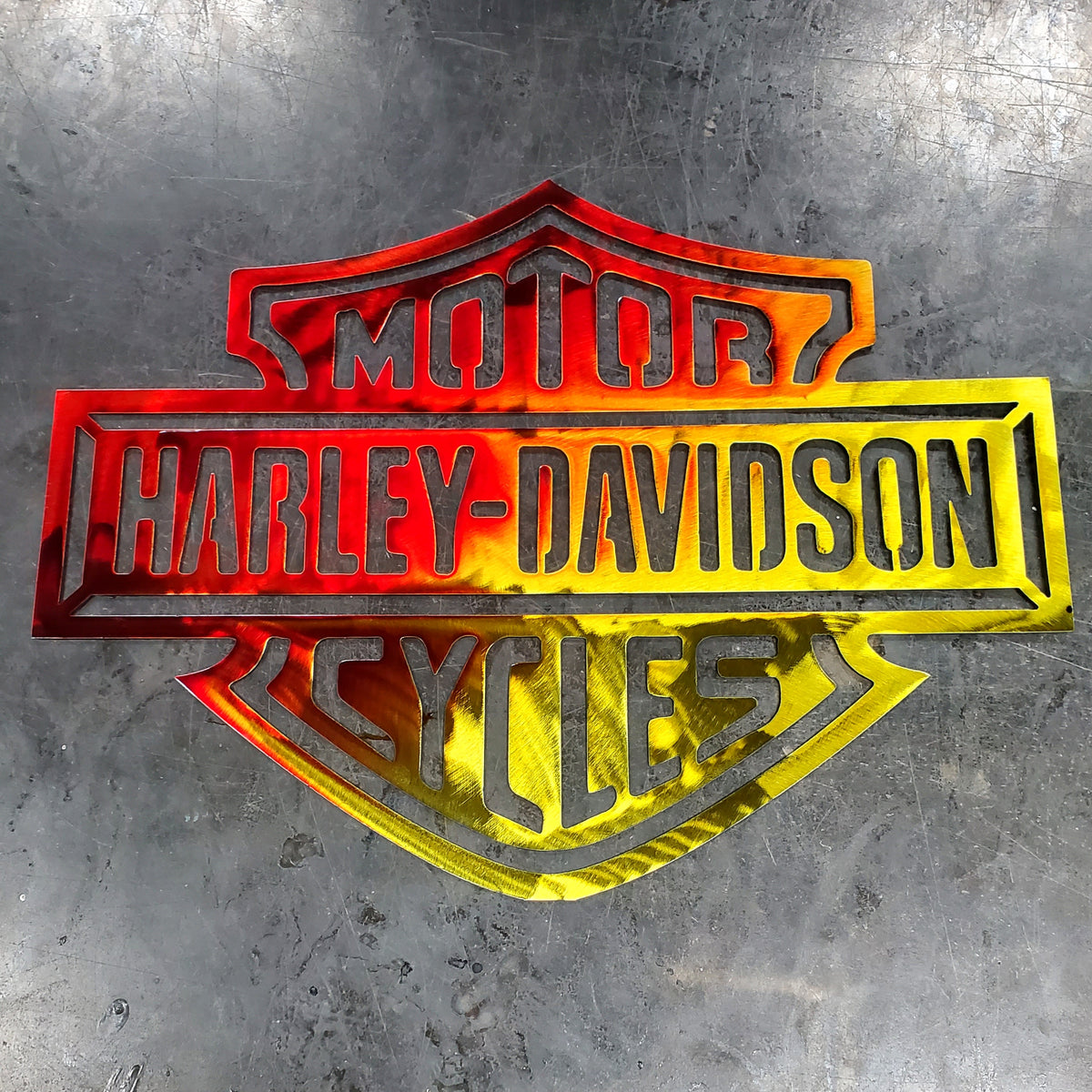 Harley-Davidson motorcycle logo by Elite Metalworking