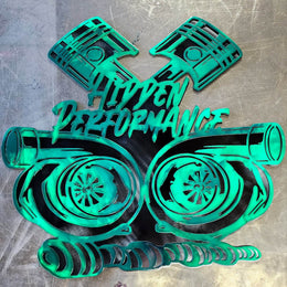 Hyper Performance engine logo by Elite Metalworking