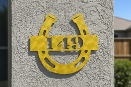 Horseshoe Personalized Metal Sign