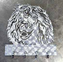 Irish Water Spaniel Key & Leash Hanger