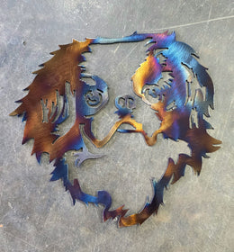 Japanese Chin Metal Wall Art