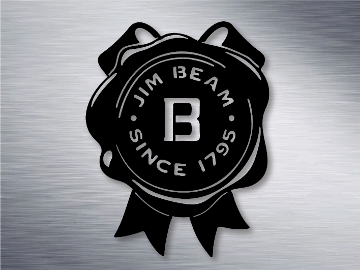 Jim Beam Metal Art