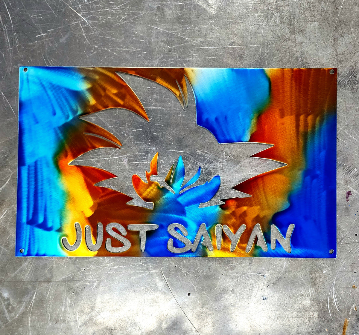 Just Sayin maple-leaf sign by Elite Metalworking