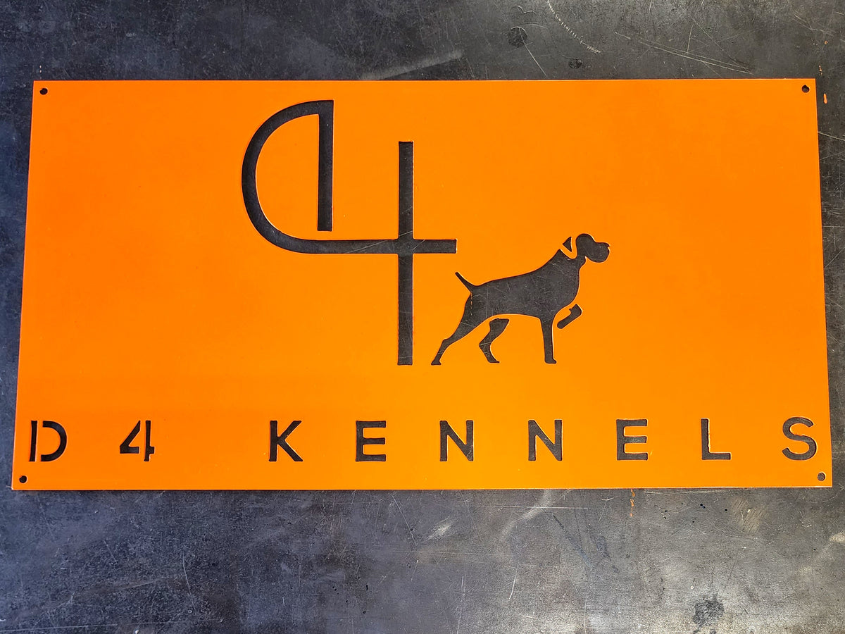 D4 Kennels logo by Elite Metalworking