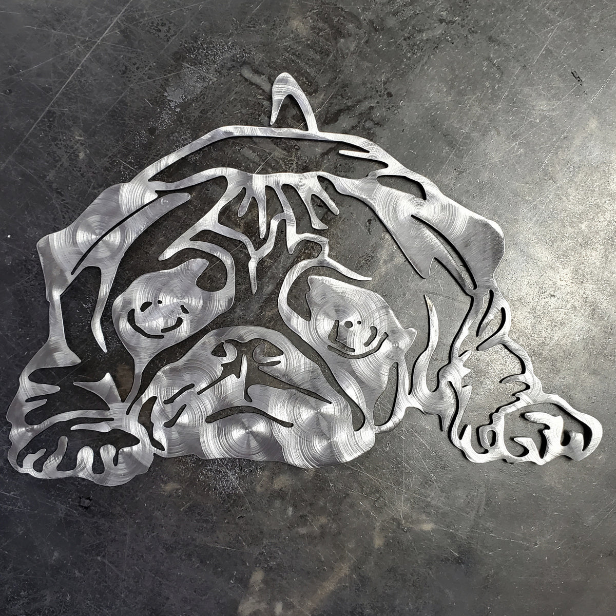 Pug Metal Wall Art