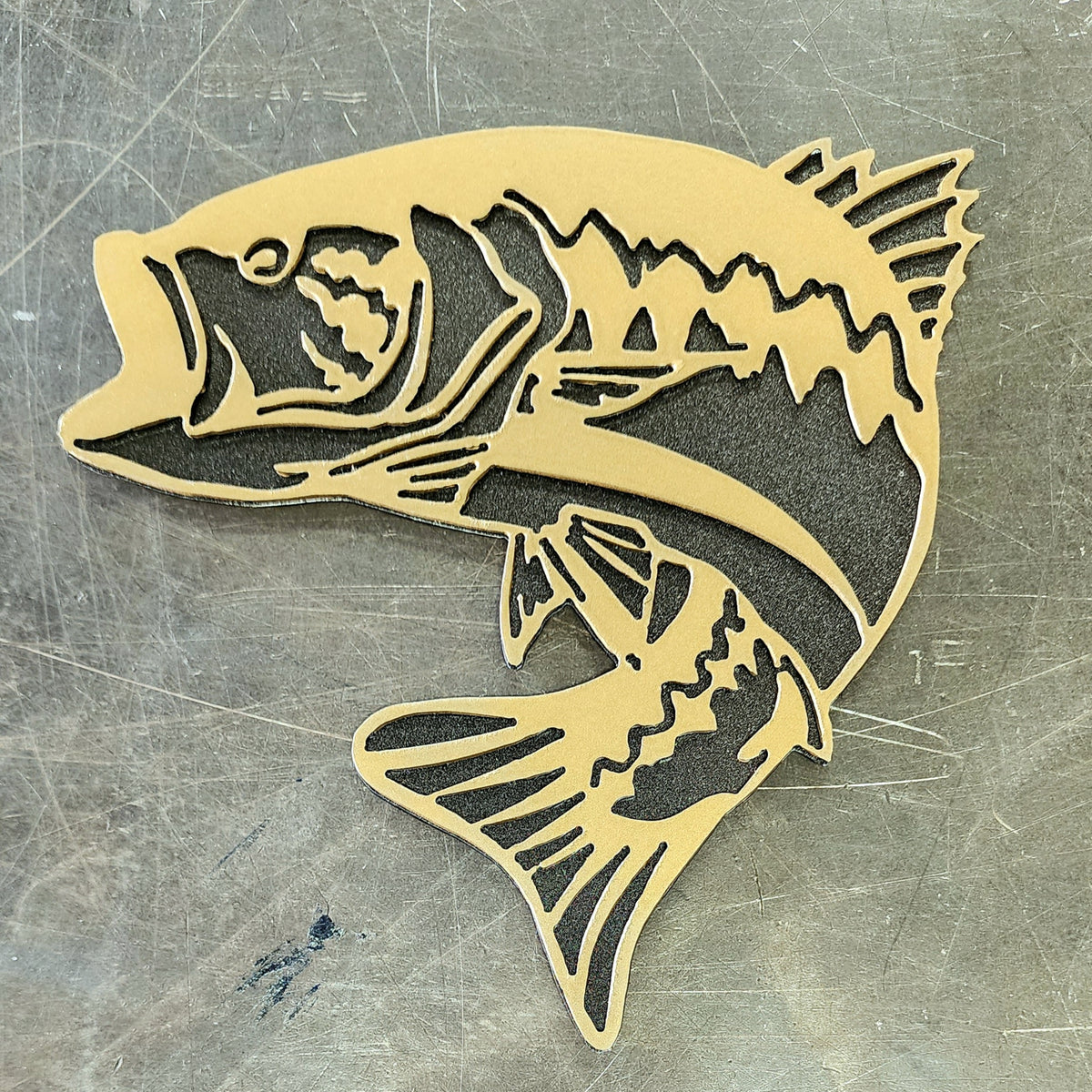 Largemouth Bass Metal Wall Art