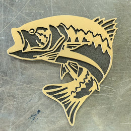 Largemouth Bass Metal Wall Art